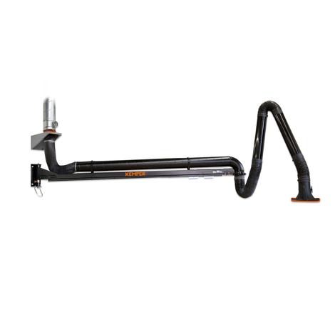 Extraction arm - two-piece boom - 10 m Arm, rigid metal tube arm