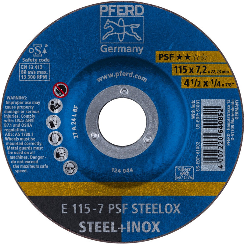 PFERD Navrondeller E 115-7 PSF STEELOX